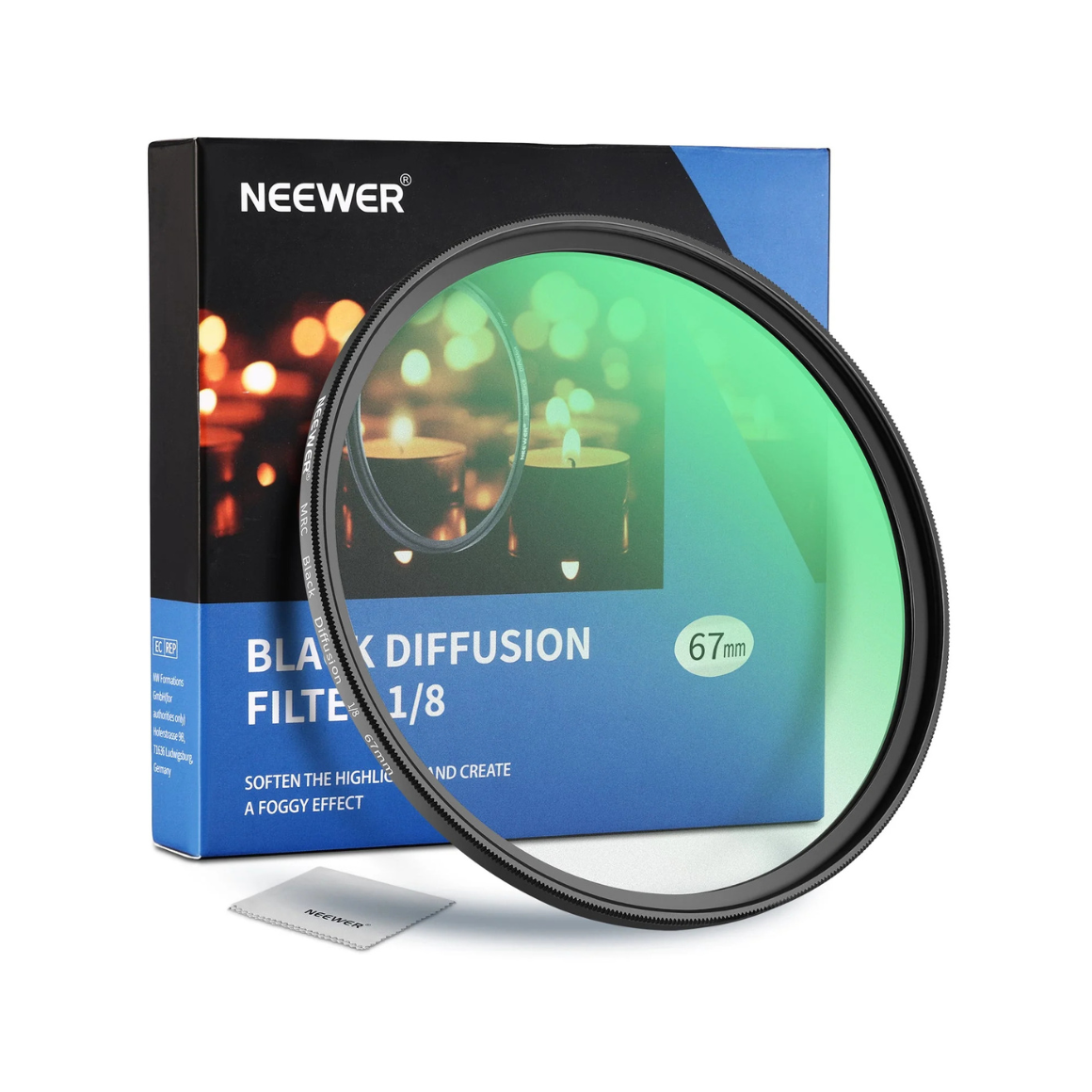 Alquiler NEEWER Black Diffusion Filter 1/8 67mm en Valencia Alquiler NEEWER Black Diffusion Filter 1/8 67mm en Valencia